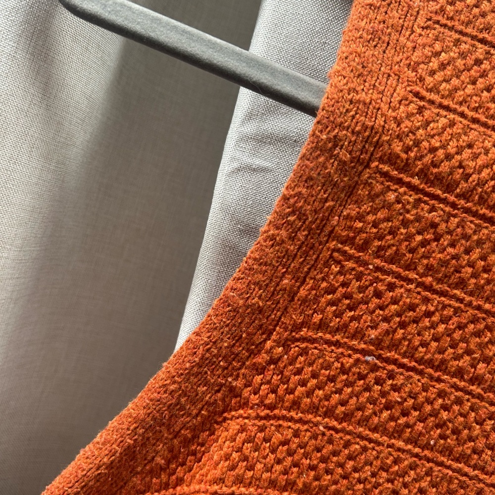 Madewell Women's Orange Textured Knit Tank - Picture 3 of 4